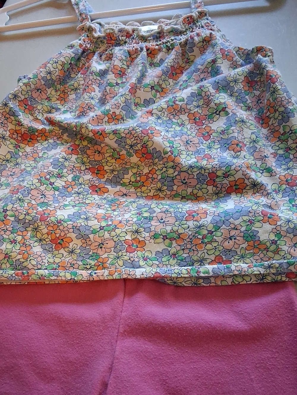 Cute OshKosh B'gosh Floral Print With Childrens Place Pink Shortie.